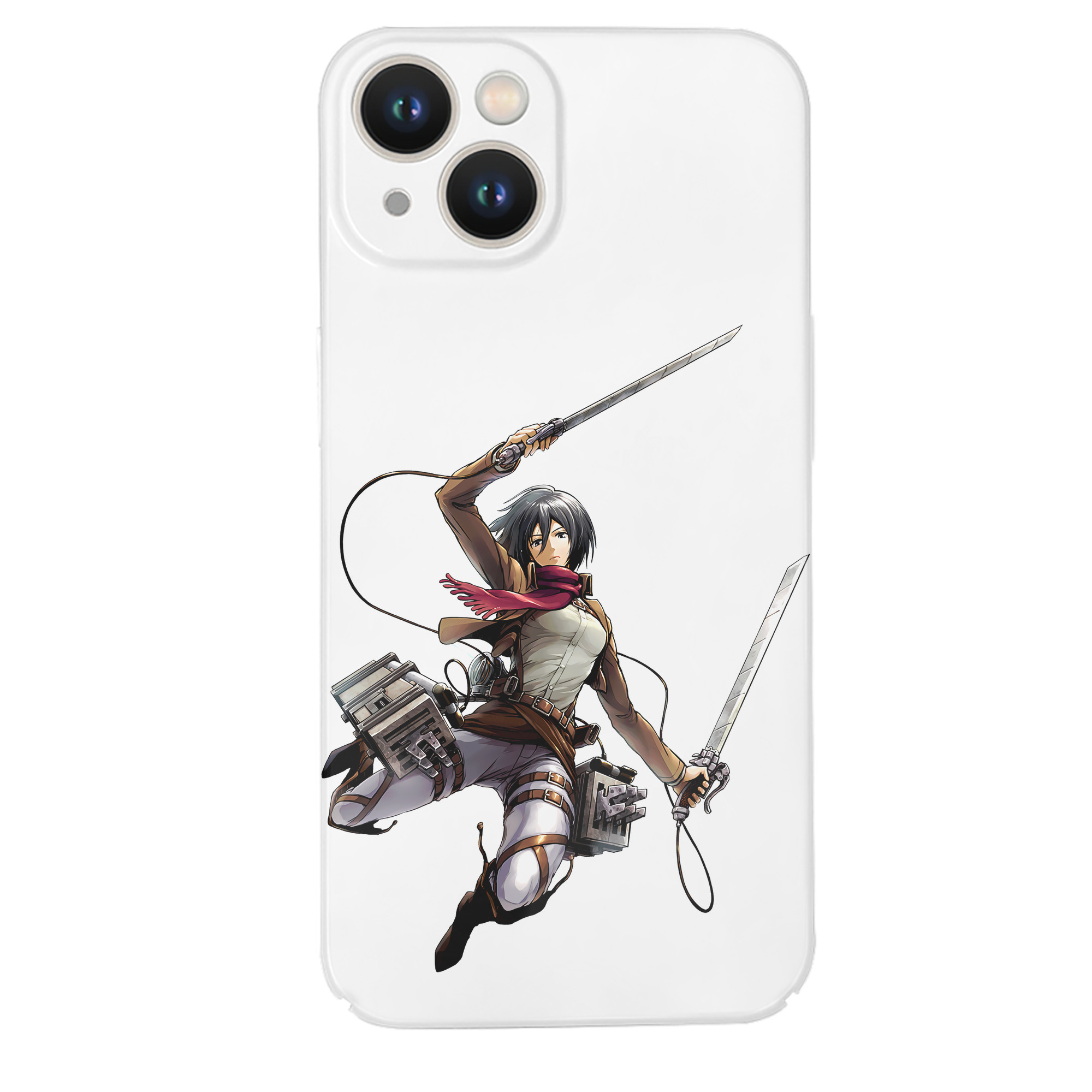 （画像用） 進撃の巨人 ミカサ·アッカーマン Attack on Titan Mikasa Ackerman 【iPhone 14シリーズ対応】ハードケース